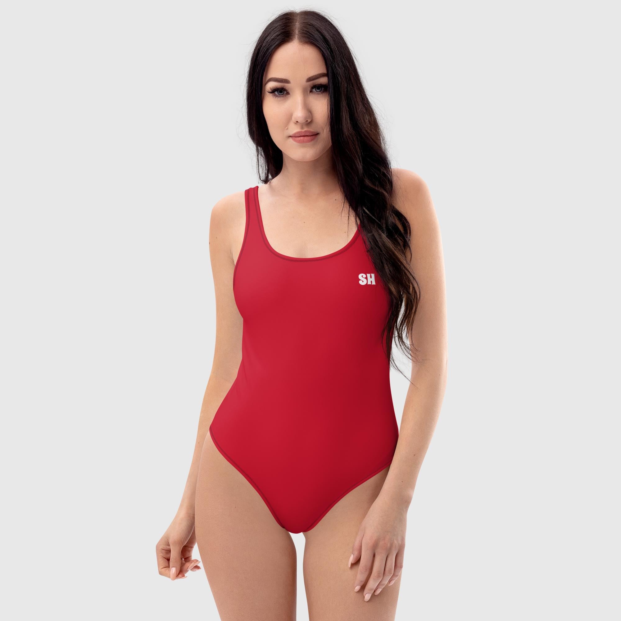 One-Piece Swimsuit - Red